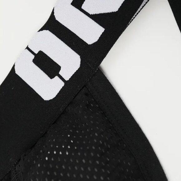 ORLVS Men's Black Sexy Low Waist Jockstrap XLarge XL - Picture 7 of 10